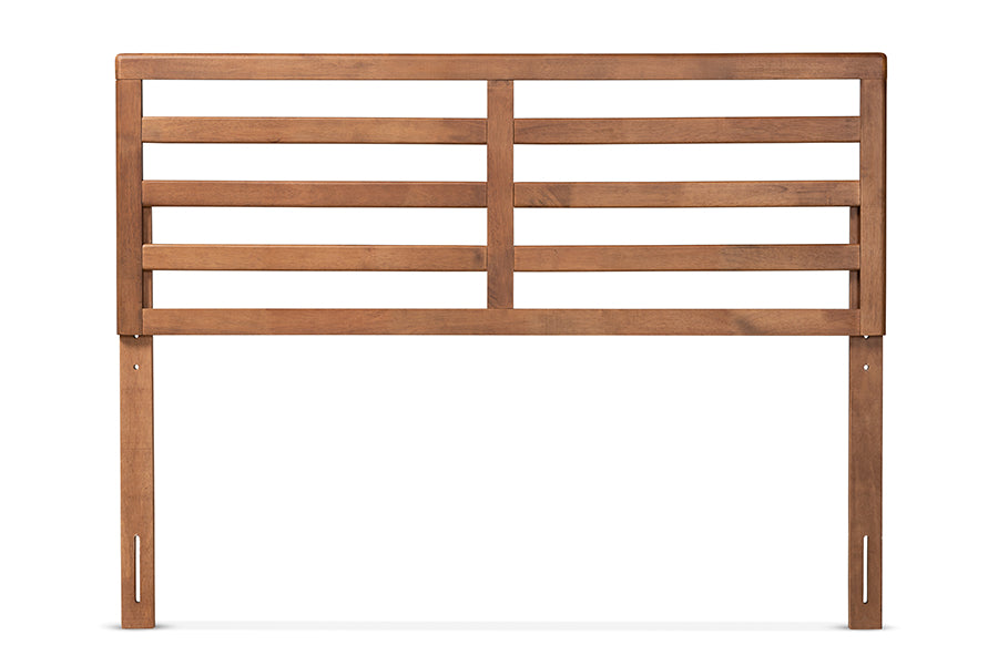 Baxton Studio Akemi Modern and Contemporary Ash Walnut Finished Wood Queen Size Headboard | Headboards | Modishstore - 3