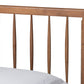 Baxton Studio Sora Mid-Century Modern Ash Walnut Finished Wood Twin Size Platform Bed | Beds | Modishstore - 5