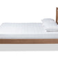 Baxton Studio Toru Mid-Century Modern Ash Walnut Finished Wood Full Size Platform Bed | Beds | Modishstore - 3