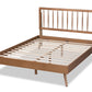 Baxton Studio Toru Mid-Century Modern Ash Walnut Finished Wood King Size Platform Bed | Beds | Modishstore - 7