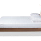 Baxton Studio Sora Mid-Century Modern Ash Walnut Finished Wood Full Size Platform Bed | Beds | Modishstore - 3