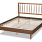 Baxton Studio Sora Mid-Century Modern Ash Walnut Finished Wood Queen Size Platform Bed | Beds | Modishstore - 6