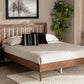 Baxton Studio Sora Mid-Century Modern Ash Walnut Finished Wood Full Size Platform Bed | Beds | Modishstore - 2