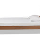Baxton Studio Yori Mid-Century Modern Walnut Brown Finished Wood Twin Size Platform Bed | Beds | Modishstore - 7