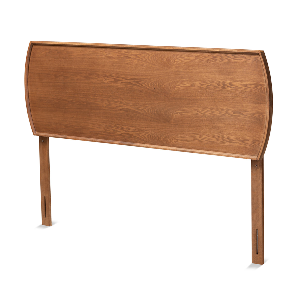 Baxton Studio Laurien Mid-Century Modern Ash Walnut Finished Wood King Size Headboard | Headboards | Modishstore
