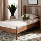 baxton studio emiko modern and contemporary walnut brown finished wood twin size platform bed | Modish Furniture Store-2
