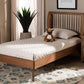 Baxton Studio Emiko Modern and Contemporary Walnut Brown Finished Wood Twin Size Platform Bed | Modishstore | Beds