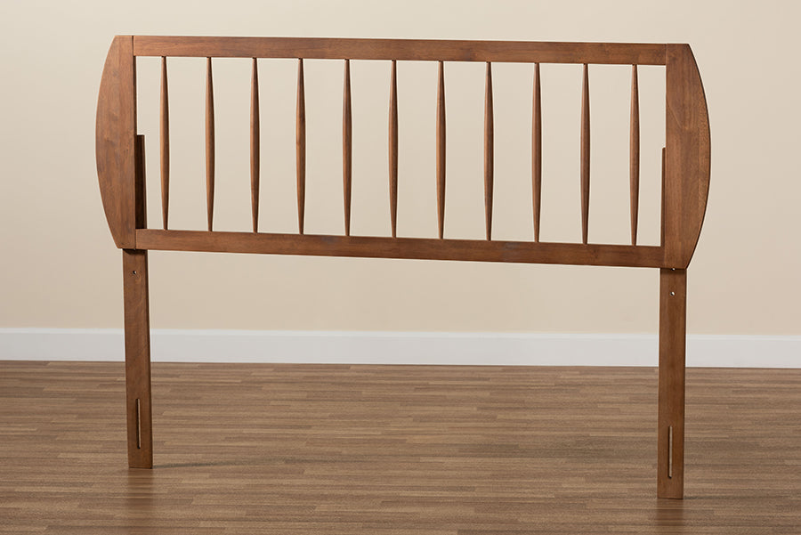 Baxton Studio Norman Modern and Contemporary Transitional Ash Walnut Finished Wood King Size Headboard | Headboards | Modishstore - 3