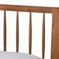 Baxton Studio Emiko Modern and Contemporary Walnut Brown Finished Wood King Size Platform Bed | Beds | Modishstore - 4