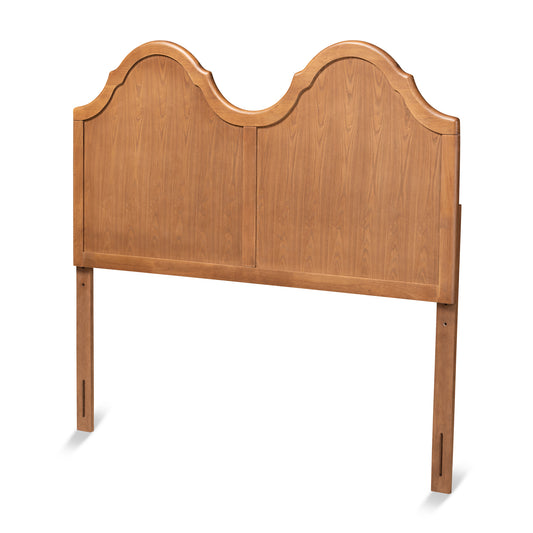 Baxton Studio Tobin Vintage Classic and Traditional Ash Walnut Finished Wood Queen Size Arched Headboard | Headboards | Modishstore