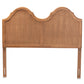 Baxton Studio Tobin Vintage Classic and Traditional Ash Walnut Finished Wood Queen Size Arched Headboard | Headboards | Modishstore - 4