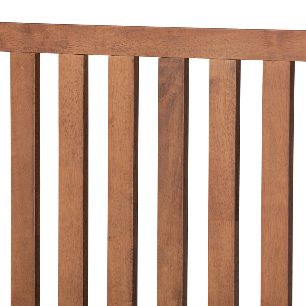 Baxton Studio Marin Modern and Contemporary Walnut Brown Finished Wood King Size Platform Bed | Beds | Modishstore - 5