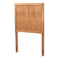 baxton studio monroe modern transitional and rustic ash walnut finished wood twin size headboard | Modish Furniture Store-2
