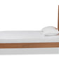 baxton studio rin mid century modern walnut brown finished wood twin size platform bed | Modish Furniture Store-3