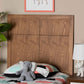 Baxton Studio Monroe Modern Transitional and Rustic Ash Walnut Finished Wood Twin Size Headboard | Modishstore | Headboards