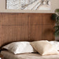 Baxton Studio Monroe Modern Transitional and Rustic Ash Walnut Finished Wood Queen Size Headboard | Headboards | Modishstore - 2