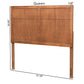 Baxton Studio Monroe Modern Transitional and Rustic Ash Walnut Finished Wood Queen Size Headboard | Headboards | Modishstore - 5