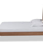 baxton studio yana mid century modern walnut brown finished wood twin size platform bed | Modish Furniture Store-3