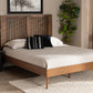 Baxton Studio Takeo Mid-Century Modern Transitional Ash Walnut Finished Wood Queen Size Platform Bed | Beds | Modishstore - 2