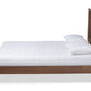 Baxton Studio Kioshi Mid-Century Modern Transitional Ash Walnut Finished Wood Queen Size Platform Bed | Beds | Modishstore - 3