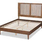 Baxton Studio Kioshi Mid-Century Modern Transitional Ash Walnut Finished Wood Queen Size Platform Bed | Beds | Modishstore - 6