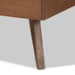 Baxton Studio Amira Mid-Century Modern Transitional Ash Walnut Finished Wood Twin Size Platform Bed | Beds | Modishstore - 4
