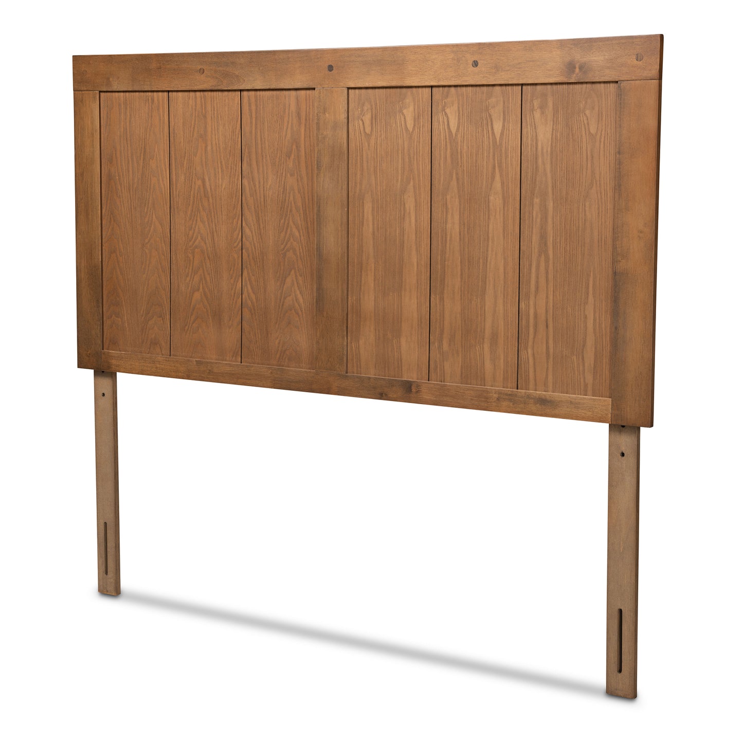 Baxton Studio Patwin Modern and Contemporary Transitional Ash Walnut Finished Wood King Size Headboard | Headboards | Modishstore