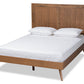 baxton studio amira mid century modern transitional ash walnut finished wood full size platform bed | Modish Furniture Store-2