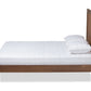 Baxton Studio Nicola Mid-Century Modern Transitional Ash Walnut Finished Wood Full Size Platform Bed | Beds | Modishstore - 3