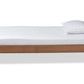 baxton studio rina mid century modern ash walnut finished wood twin size platform bed frame | Modish Furniture Store-3