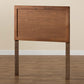 Baxton Studio Raya Mid-Century Modern Walnut Brown Finished Wood Twin Size Headboard | Headboards | Modishstore - 3