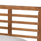 Baxton Studio Delia Mid-Century Modern Walnut Brown Finished Wood Twin Size Platform Bed | Beds | Modishstore - 4