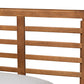 Baxton Studio Eris Mid-Century Modern Walnut Brown Finished Wood Twin Size Platform Bed | Beds | Modishstore - 6