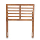 baxton studio salome mid century modern walnut brown finished wood twin size open slat headboard | Modish Furniture Store-3