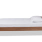 Baxton Studio Gisa Mid-Century Modern Transitional Walnut Brown Finished Wood Twin Size Platform Bed | Beds | Modishstore - 3