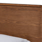 Baxton Studio Leola Mid-Century Modern Transitional Walnut Brown Finished Wood Twin Size Platform Bed | Beds | Modishstore - 5