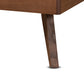 Baxton Studio Leola Mid-Century Modern Transitional Walnut Brown Finished Wood Twin Size Platform Bed | Beds | Modishstore - 4