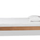 Baxton Studio Alida Mid-Century Modern Light Grey Fabric Upholstered and Walnut Brown Finished Wood Twin Size Platform Bed | Beds | Modishstore - 6