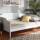 baxton studio alya classic traditional farmhouse white finished wood full size daybed | Modish Furniture Store-3