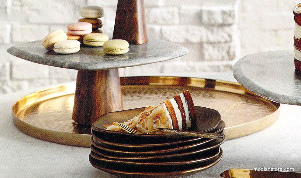 Roost Textured Brass Trays - Small