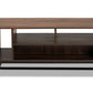 baxton studio flannery modern and contemporary walnut brown finished wood and black finished metal coffee table | Modish Furniture Store-3