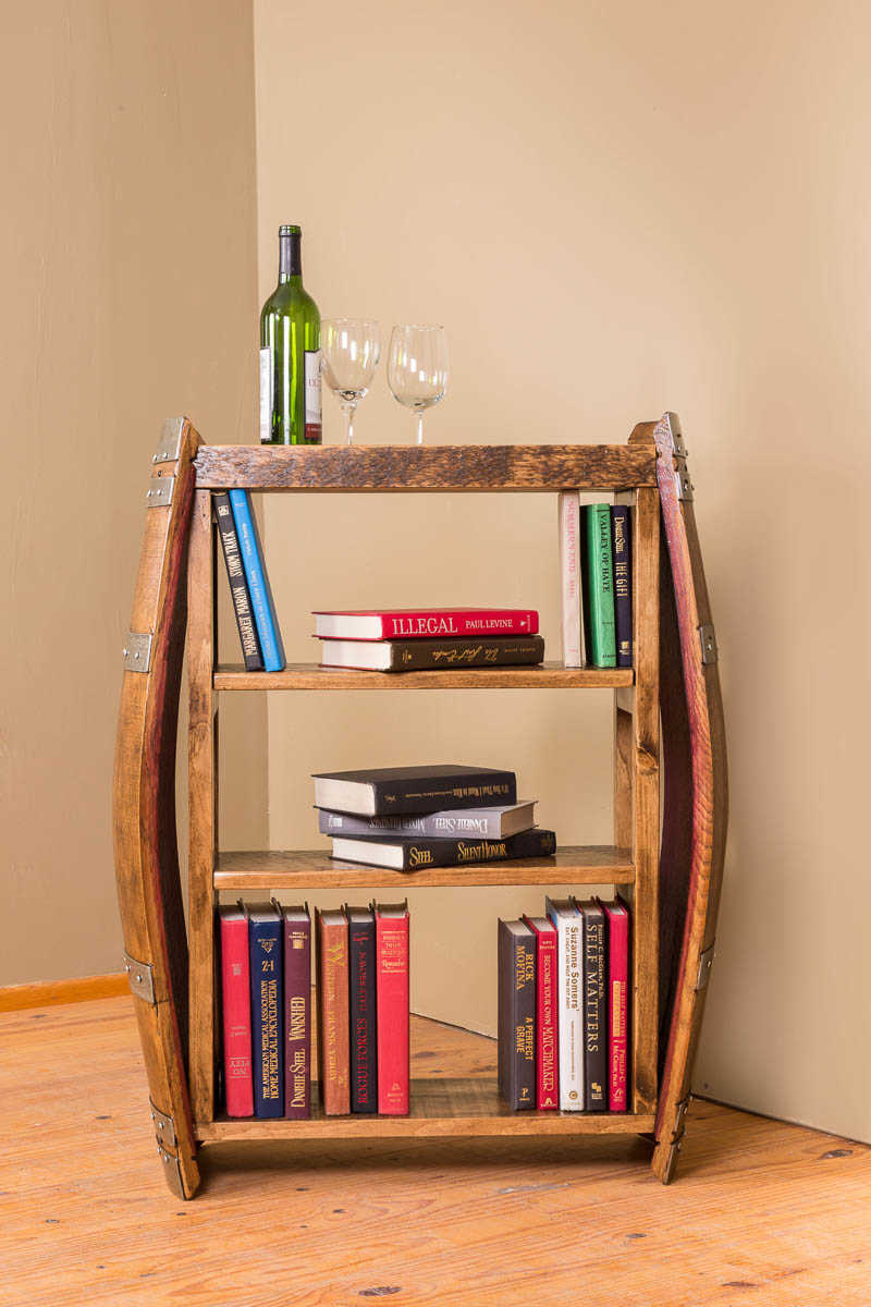 Napa East Wine Barrel End Bookshelf