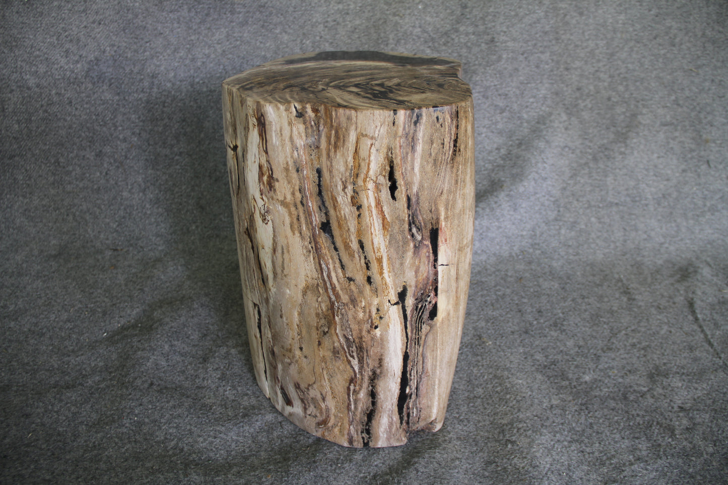 Petrified Wood Log Stool 18in (h) x 15in x 13in - 1123.22 | Petrified Wood Stools | Modishstore-4