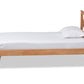 baxton studio galvin modern and contemporary brown finished wood twin size platform bed | Modish Furniture Store-3