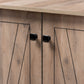 Baxton Studio Derek Modern and Contemporary Transitional Natural Oak Finished Wood 1-Drawer Shoe Cabinet | Cabinets | Modishstore - 4