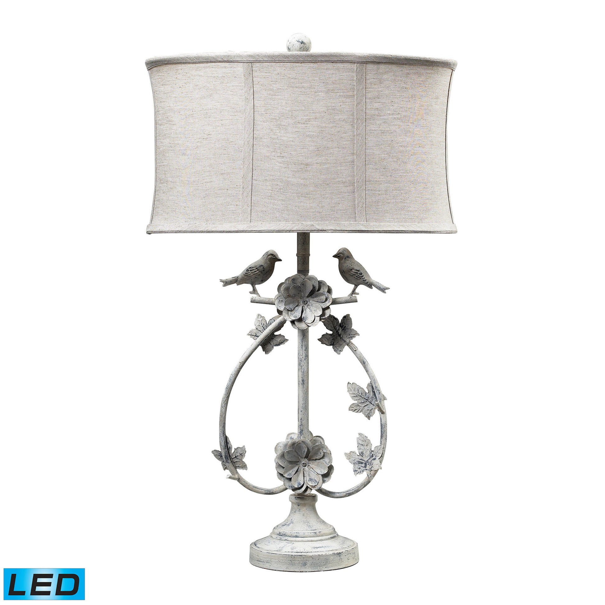 Dimond Lighting Saint Louis Heights Table Lamp in Antique White | Modishstore | Table Lamps