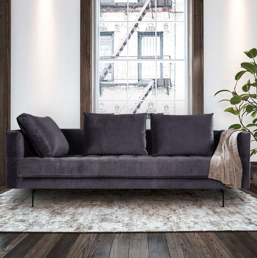Manhattan Comfort  Granville 3-Seat Tweed Sofa | Sofas | Modishstore-14