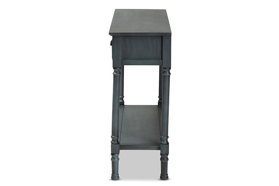 Baxton Studio Garvey French Provincial Grey Finished Wood 3-Drawer Entryway Console Table | Console Tables | Modishstore - 6