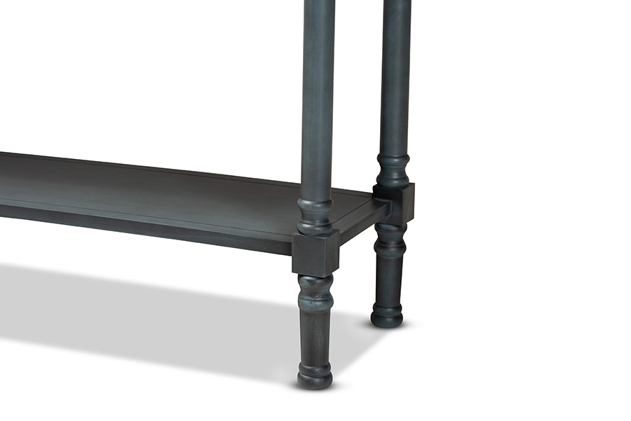Baxton Studio Garvey French Provincial Grey Finished Wood 3-Drawer Entryway Console Table | Console Tables | Modishstore - 4