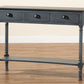 Baxton Studio Garvey French Provincial Grey Finished Wood 3-Drawer Entryway Console Table | Console Tables | Modishstore - 3